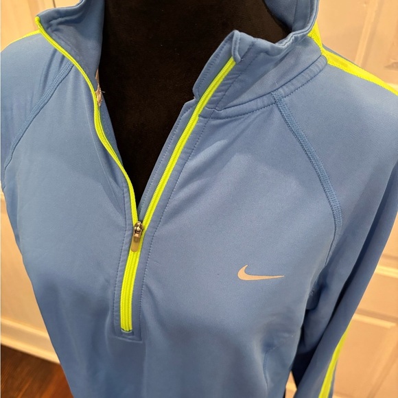 Nike Dri Fit Long Sleeve 1/4 Zip Mock Neck Pullover Women’s Sz Large - Picture 2 of 7